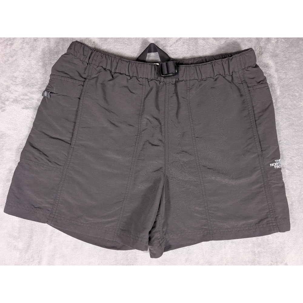 Vintage The North Face Belted Utility Hiking Shorts Mens Medium Charcoal VTG Y2K